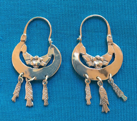 Silver Earrings- "3 Pescaditos"