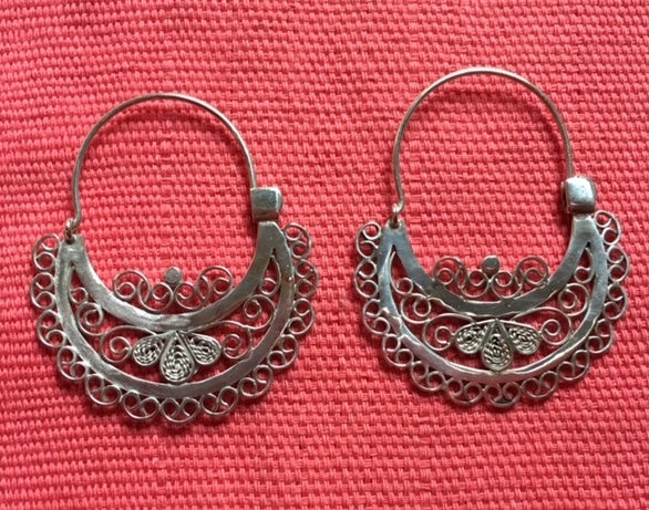 Silver Earrings - "Flores"