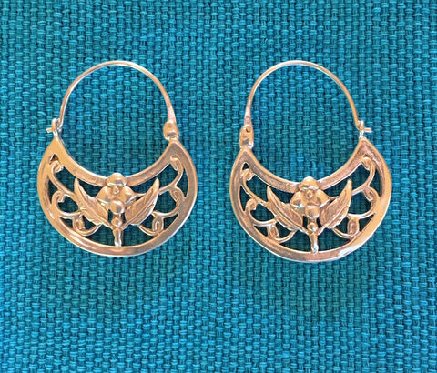 Silver Earrings -"La Paz”