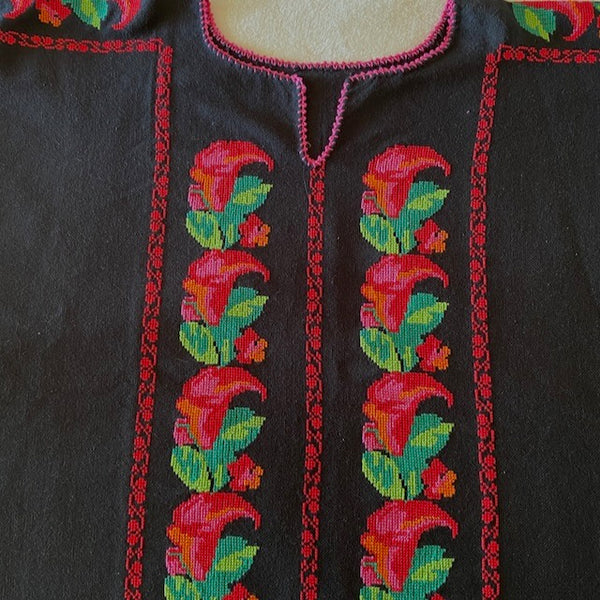 Embroidered Blouse-“Tocuaro” XXL
